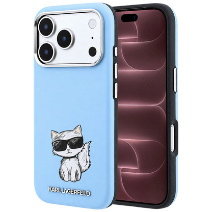 MagSafe tok Apple iPhone 18 Pro Max / 17 Pro Max számára, Karl Lagerfeld, Choupette Sketch, Kék