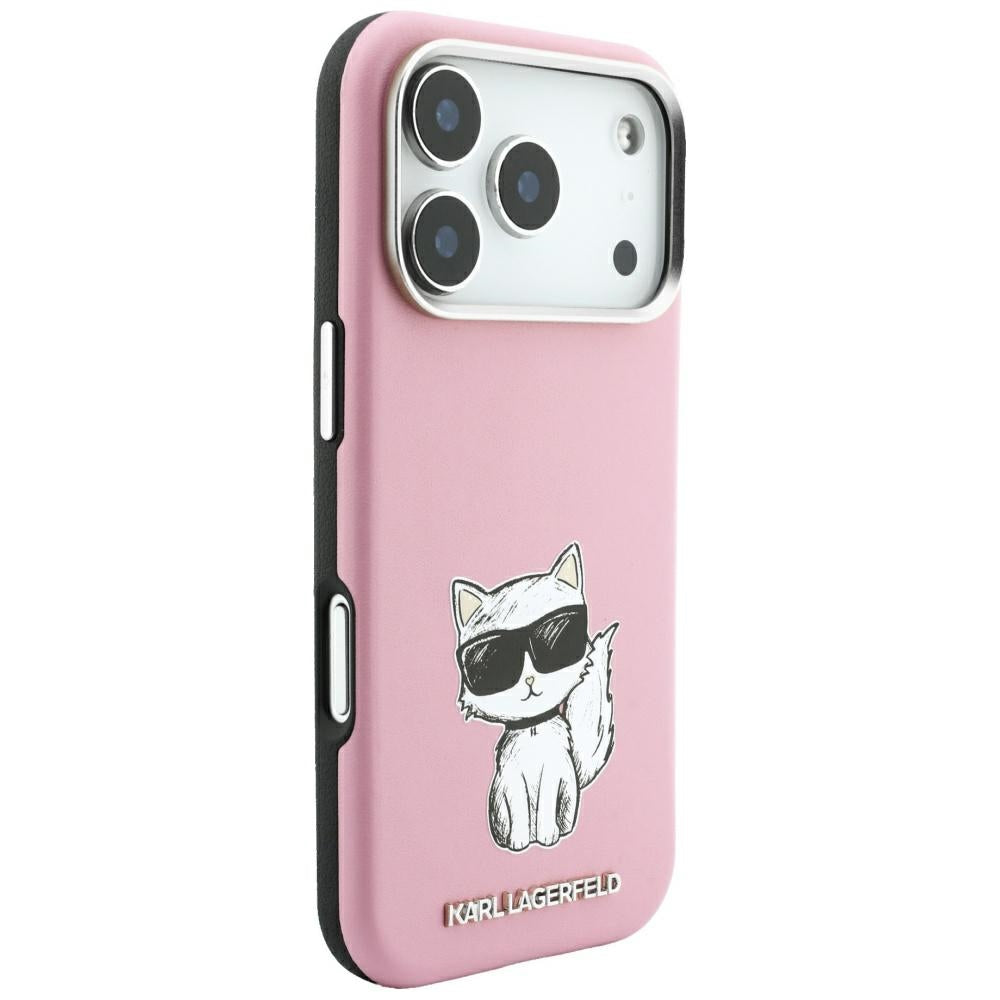 MagSafe tok Apple iPhone 18 Pro Max / 17 Pro Max számára, Karl Lagerfeld, Choupette Sketch, Rózsaszín