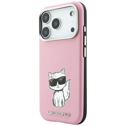 MagSafe tok Apple iPhone 18 Pro Max / 17 Pro Max számára, Karl Lagerfeld, Choupette Sketch, Rózsaszín