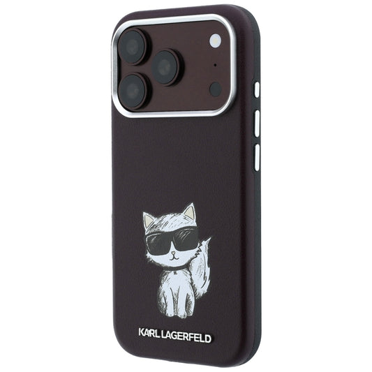 MagSafe tok Apple iPhone 18 Pro Max / 17 Pro Max számára, Karl Lagerfeld, Choupette Sketch, Bordó