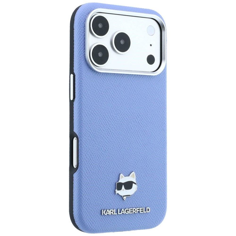 MagSafe tok Apple iPhone 18 Pro Max / 17 Pro Max számára, Karl Lagerfeld, Grained Choupette Head, Kék