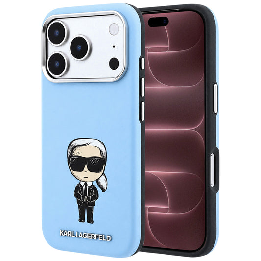 MagSafe tok Apple iPhone 18 Pro Max / 17 Pro Max számára, Karl Lagerfeld, Ikonik Sketch, Kék