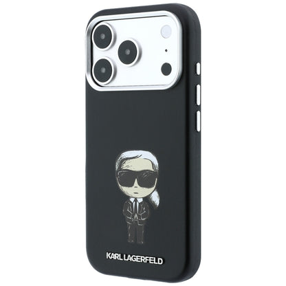 MagSafe tok Apple iPhone 18 Pro Max / 17 Pro Max készülékhez, Karl Lagerfeld, Ikonik Sketch, Fekete