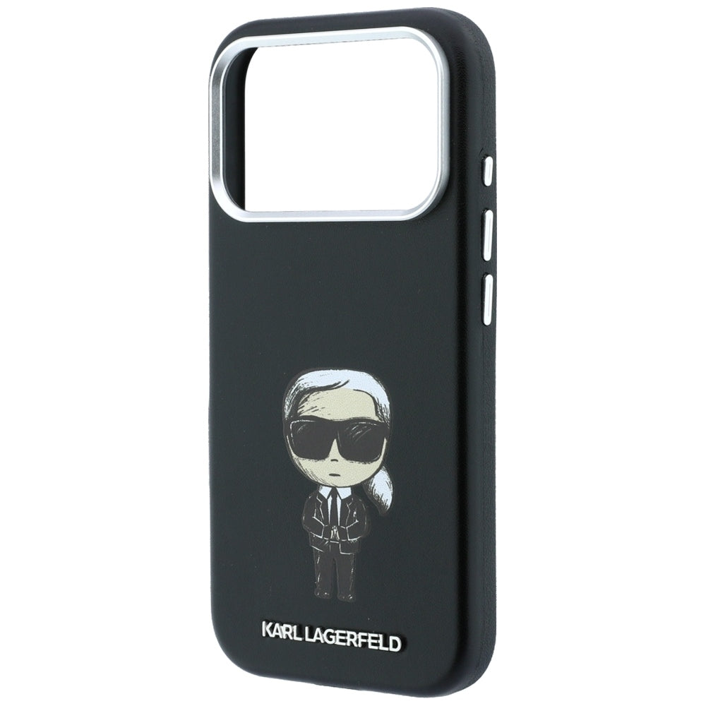 MagSafe tok Apple iPhone 18 Pro Max / 17 Pro Max készülékhez, Karl Lagerfeld, Ikonik Sketch, Fekete