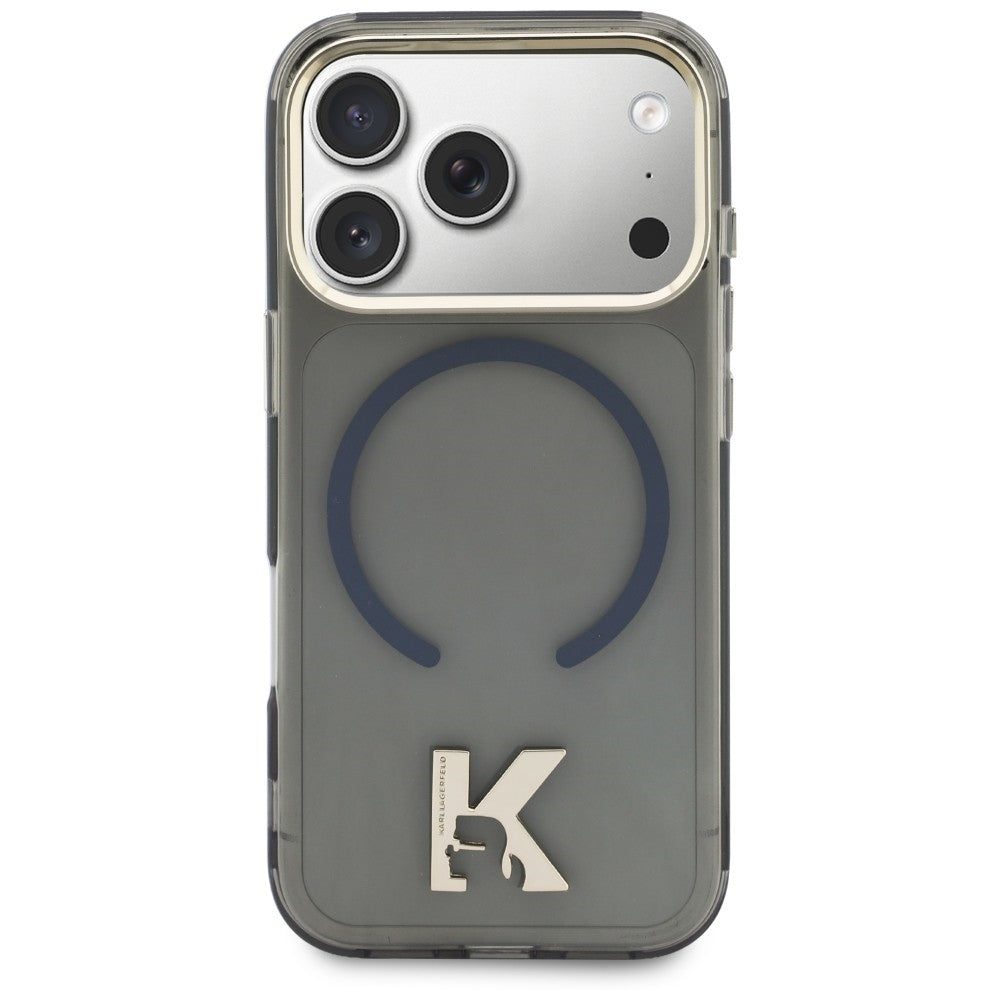 MagSafe tok Apple iPhone 18 Pro Max / 17 Pro Max készülékhez, Karl Lagerfeld, IML Karl Head Logo, fekete