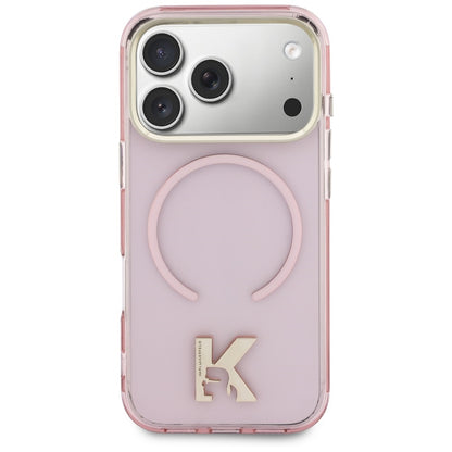 MagSafe tok Apple iPhone 18 Pro Max / 17 Pro Max készülékhez, Karl Lagerfeld, IML Karl Head Logo, rózsaszín