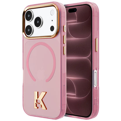 MagSafe tok Apple iPhone 18 Pro Max / 17 Pro Max készülékhez, Karl Lagerfeld, IML Karl Head Logo, rózsaszín