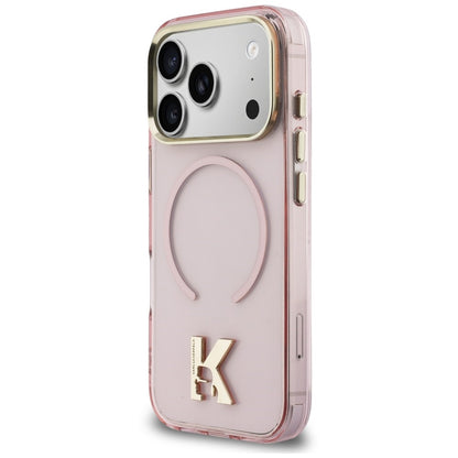MagSafe tok Apple iPhone 18 Pro Max / 17 Pro Max készülékhez, Karl Lagerfeld, IML Karl Head Logo, rózsaszín