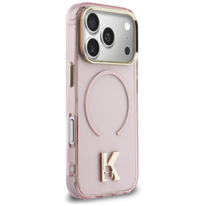 MagSafe tok Apple iPhone 18 Pro Max / 17 Pro Max készülékhez, Karl Lagerfeld, IML Karl Head Logo, rózsaszín