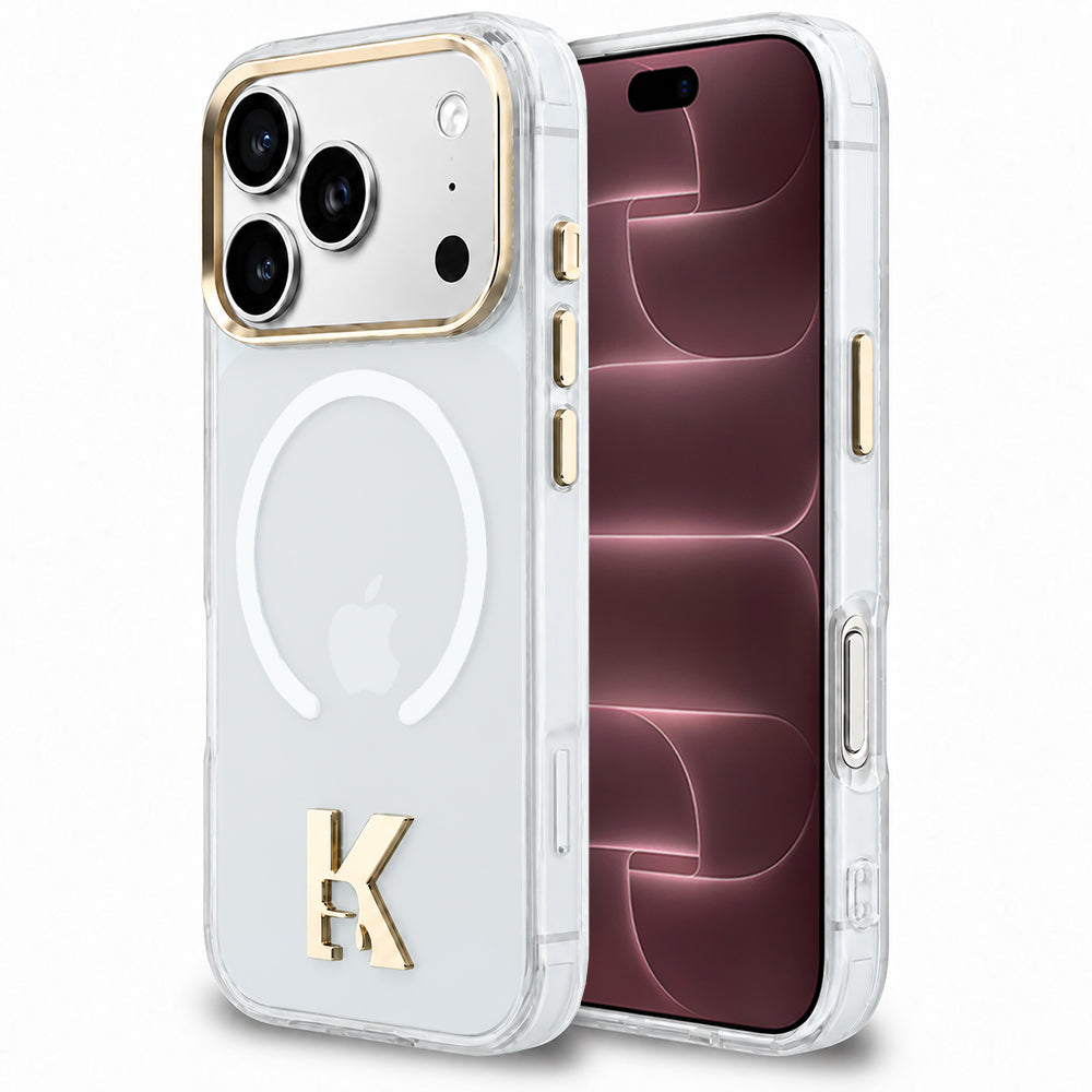 MagSafe tok Apple iPhone 18 Pro Max / 17 Pro Max készülékhez, Karl Lagerfeld, IML Karl Head Logo, átlátszó