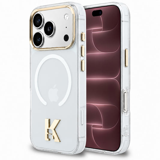 MagSafe Case for Apple iPhone 18 Pro Max / 17 Pro Max, Karl Lagerfeld, IML Karl Head Logo, Transparent