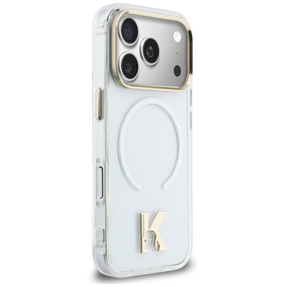 MagSafe tok Apple iPhone 18 Pro Max / 17 Pro Max készülékhez, Karl Lagerfeld, IML Karl Head Logo, átlátszó