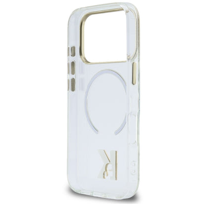 MagSafe tok Apple iPhone 18 Pro Max / 17 Pro Max készülékhez, Karl Lagerfeld, IML Karl Head Logo, átlátszó