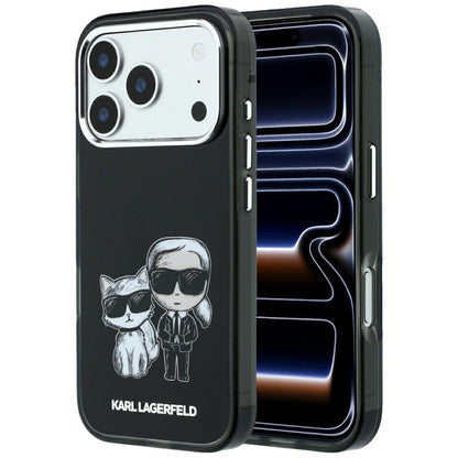 MagSafe tok Apple iPhone 18 Pro Max / 17 Pro Max készülékhez, Karl Lagerfeld, IML KC Bodies Sketch Print, Fekete