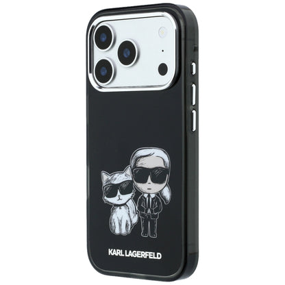 MagSafe tok Apple iPhone 18 Pro Max / 17 Pro Max készülékhez, Karl Lagerfeld, IML KC Bodies Sketch Print, Fekete