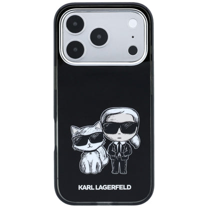 MagSafe tok Apple iPhone 18 Pro Max / 17 Pro Max készülékhez, Karl Lagerfeld, IML KC Bodies Sketch Print, Fekete