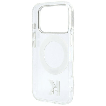 MagSafe Case for Apple iPhone 18 Pro Max / 17 Pro Max, Karl Lagerfeld, IML Ring Stand Kameo Metal, Transparent