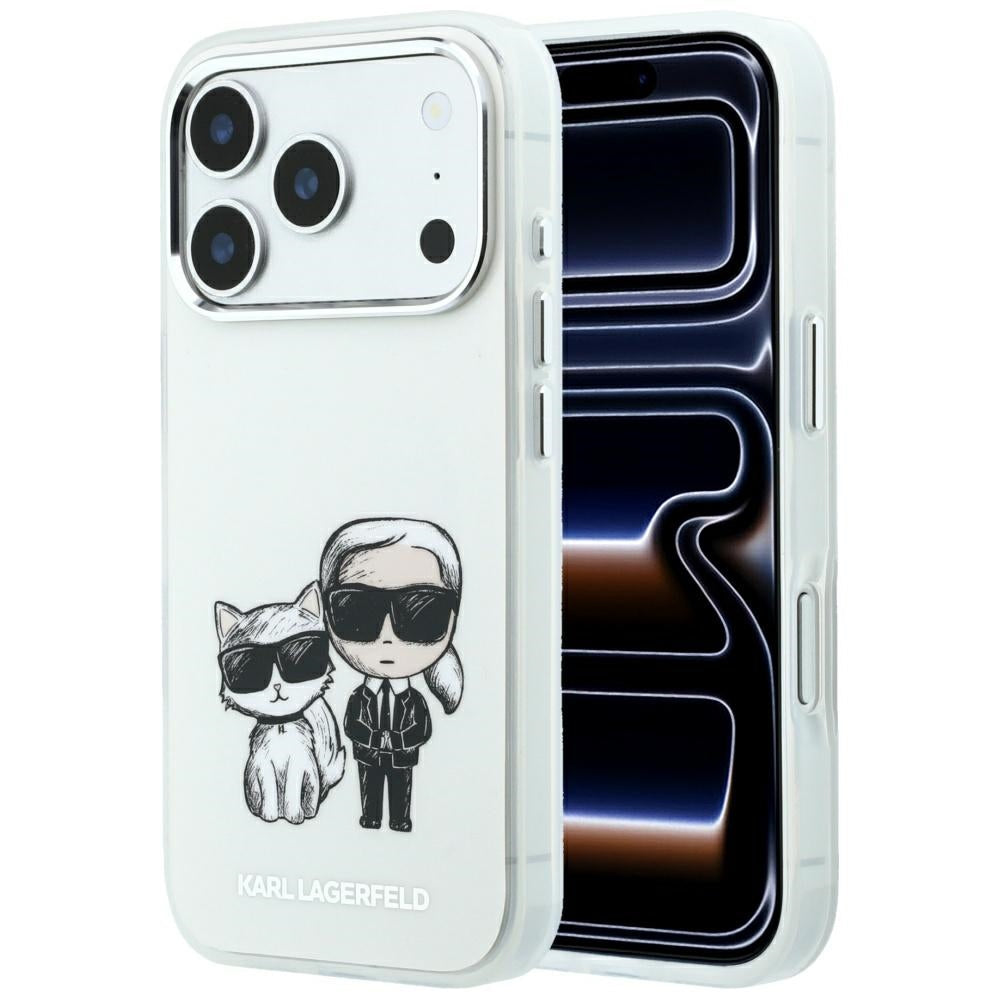 MagSafe tok Apple iPhone 18 Pro Max / 17 Pro Max készülékhez, Karl Lagerfeld, KC Bodies Sketch, Bézs