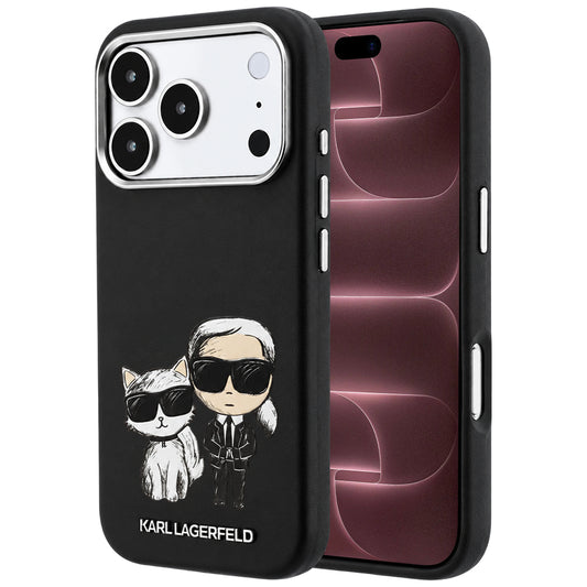 MagSafe tok Apple iPhone 18 Pro Max / 17 Pro Max készülékhez, Karl Lagerfeld, KC Bodies Sketch, Fekete
