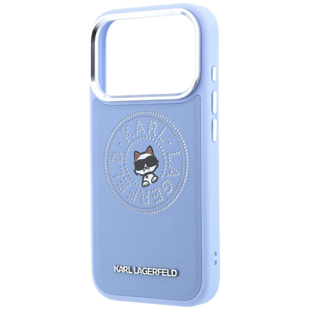 MagSafe Case for Apple iPhone 18 Pro Max / 17 Pro Max, Karl Lagerfeld, Point and Choupette Sketch, Blue