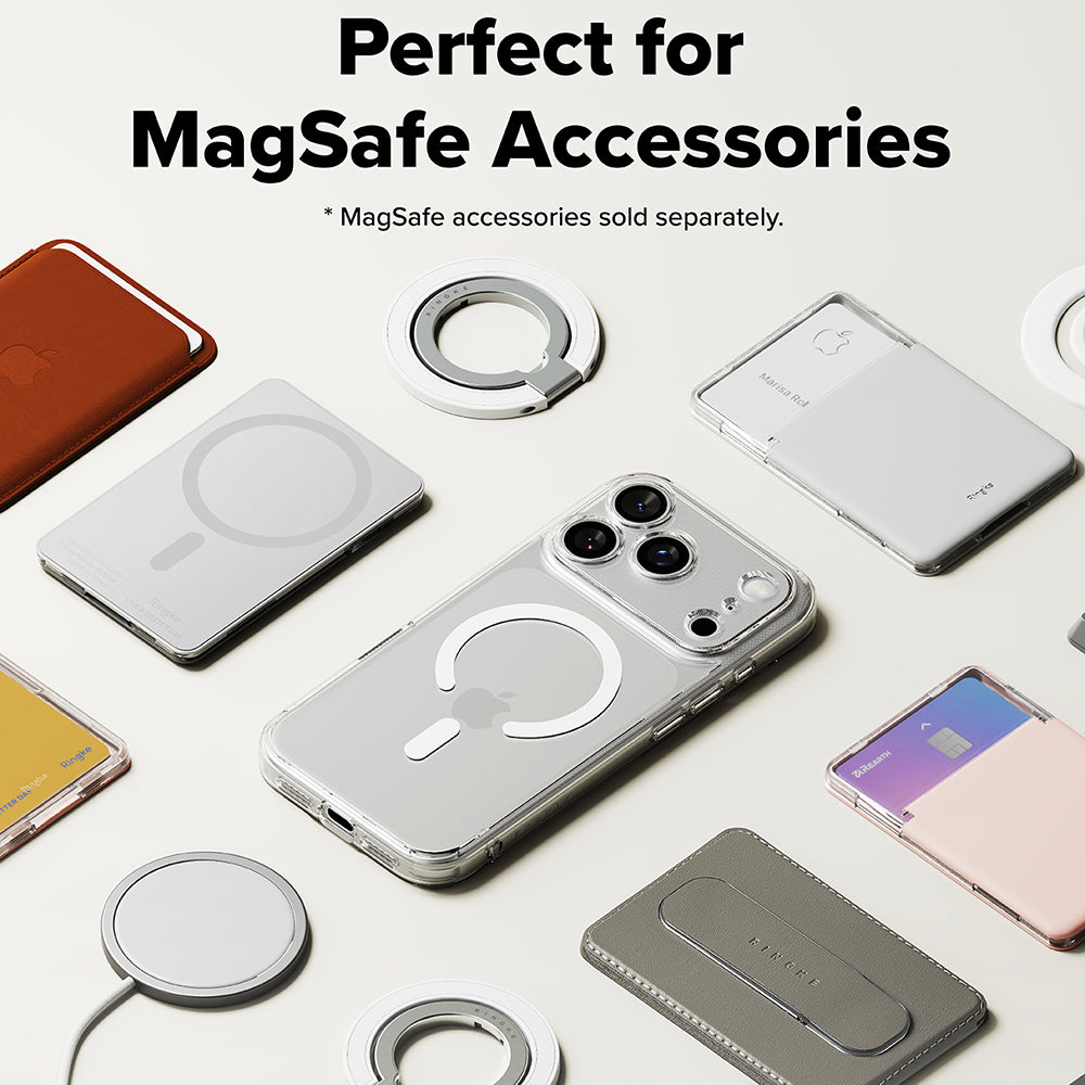 MagSafe tok Apple iPhone 18 Pro Max / 17 Pro Max készülékhez, Ringke, Fusion, matt átlátszó
