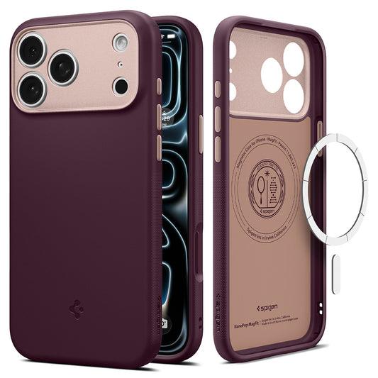 MagSafe tok Apple iPhone 18 Pro Max / 17 Pro Max készülékhez, Spigen, Caseology Nano Pop, Bordó ACS12141