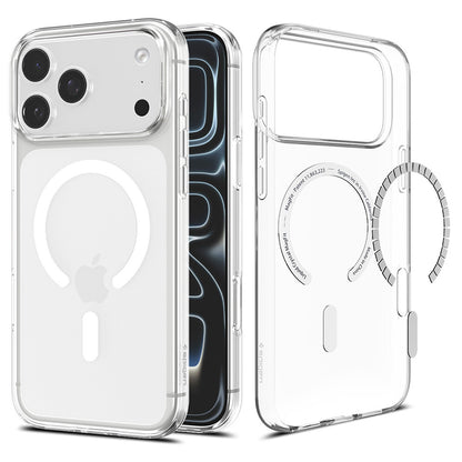MagSafe tok Apple iPhone 18 Pro Max / 17 Pro Max készülékhez, Spigen, Liquid Crystal, Átlátszó Fehér ACS12143