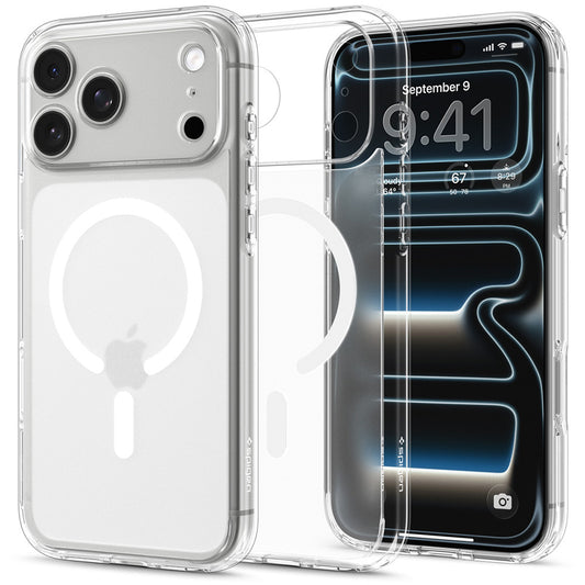 MagSafe tok Apple iPhone 18 Pro Max / 17 Pro Max készülékhez, Spigen, Ultra Hybrid, Fehér Szatén ACS12124