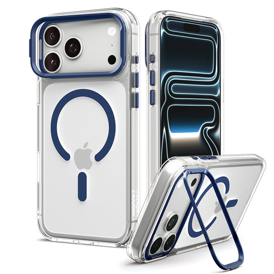 MagSafe tok Apple iPhone 18 Pro Max / 17 Pro Max készülékhez, Spigen, Ultra Hybrid Optik S, Átlátszó Tengerészkék ACS11909