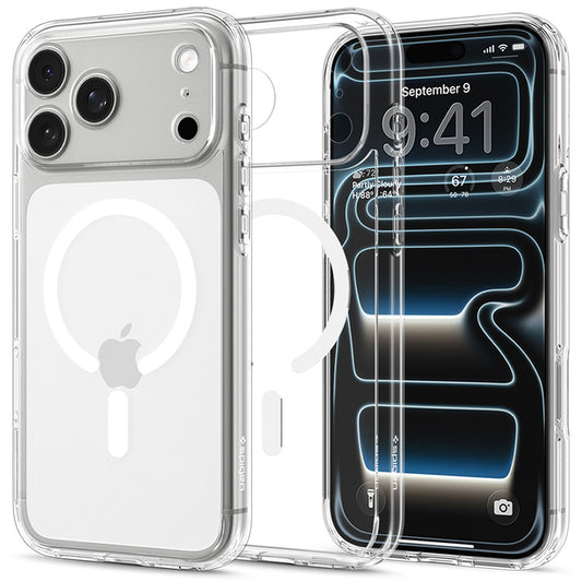 MagSafe tok Apple iPhone 18 Pro Max / 17 Pro Max készülékhez, Spigen, Ultra Hybrid, Átlátszó Fehér ACS12118
