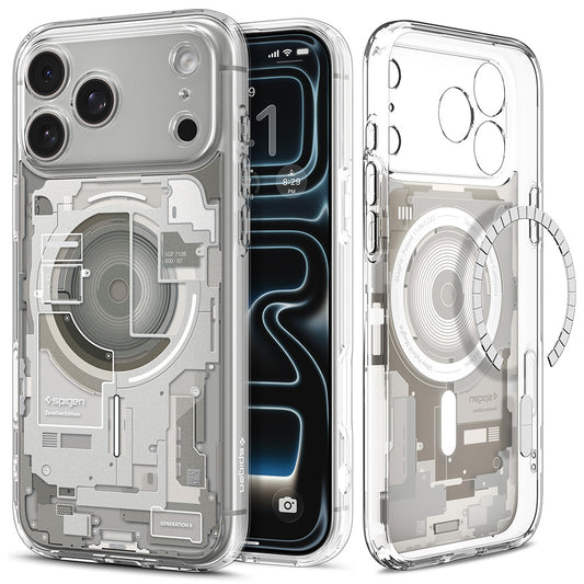 MagSafe tok Apple iPhone 18 Pro Max / 17 Pro Max készülékhez, Spigen, Ultra Hybrid Zero One, Szürke ACS12127