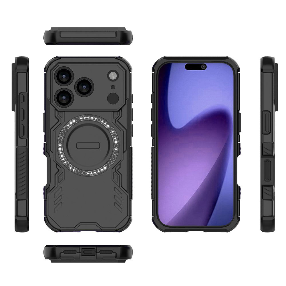 MagSafe Case for Apple iPhone 18 Pro Max / 17 Pro Max, Techsuit, ArmorMag, Black