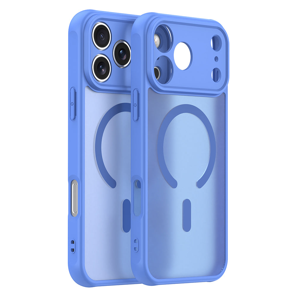 MagSafe Case for Apple iPhone 18 Pro Max / 17 Pro Max, Techsuit, HaloFrost II, Blue