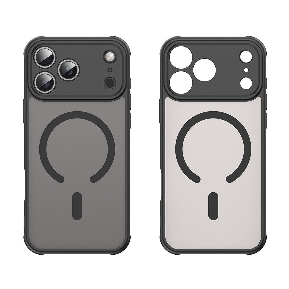 MagSafe Case for Apple iPhone 18 Pro Max / 17 Pro Max, Techsuit, HaloFrost II, Black