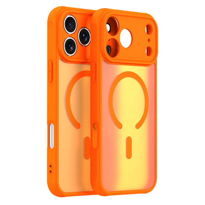 MagSafe Case for Apple iPhone 18 Pro Max / 17 Pro Max, Techsuit, HaloFrost II, Orange