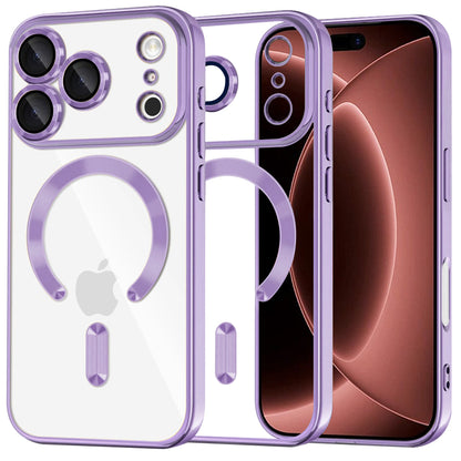 MagSafe tok Apple iPhone 18 Pro Max / 17 Pro Max készülékhez, Techsuit, Luxury Crystal, Világos lila