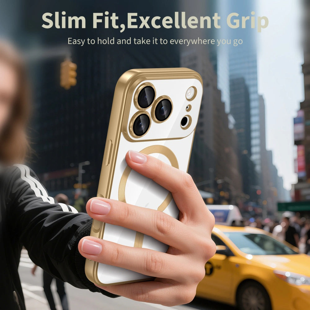 MagSafe Case for Apple iPhone 18 Pro Max / 17 Pro Max, Techsuit, Luxury Crystal, Pink