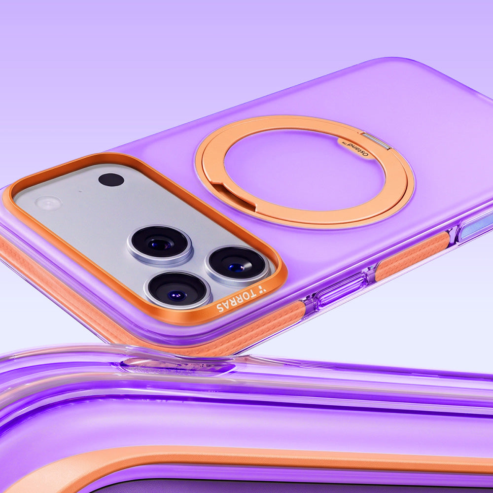 MagSafe Case for Apple iPhone 18 Pro Max / 17 Pro Max, Torras, Ostand O3 Hue, Purple