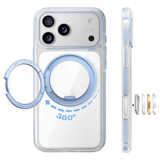 MagSafe tok Apple iPhone 18 Pro Max / 17 Pro Max készülékhez, Torras, Ostand O3 Light, Kék