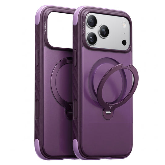 MagSafe tok Apple iPhone 18 Pro Max / 17 Pro Max készülékhez, Torras, Ostand Q3 Rugged, Lila