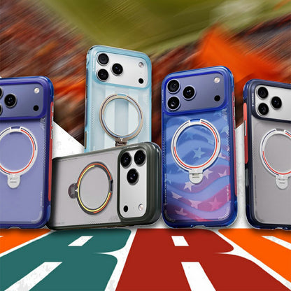MagSafe tok Apple iPhone 18 Pro Max / 17 Pro Max készülékhez, Torras, Ostand Spin Air Football, Kék
