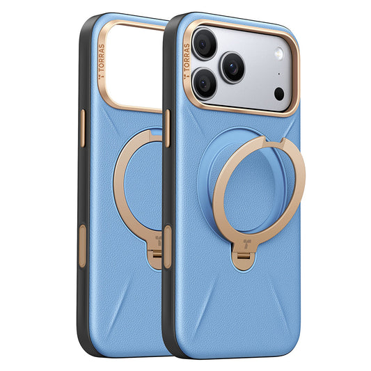 MagSafe tok Apple iPhone 18 Pro Max / 17 Pro Max számára, Torras, QPRO bőr, Kék