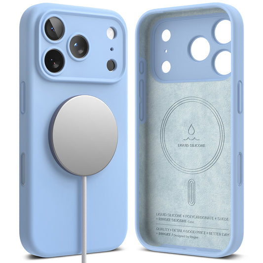 MagSafe tok Apple iPhone 18 Pro Max-hoz, Ringke, szilikon, kék