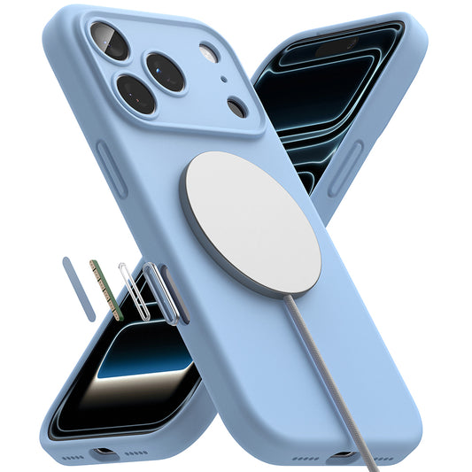 MagSafe tok Apple iPhone 18 Pro Max-hoz, Ringke, szilikon, kék