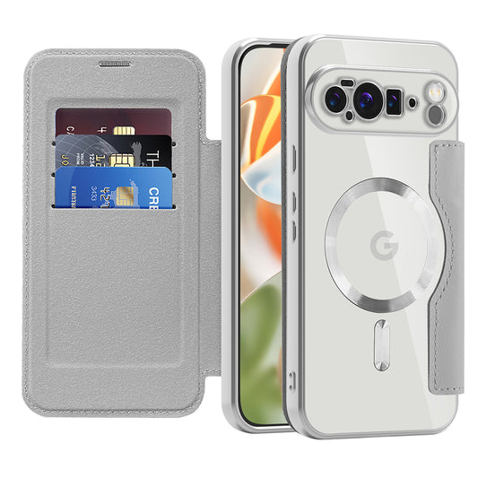 MagSafe tok Google Pixel 10 Pro XL-hez, Techsuit, SmartMag Book, Szürke