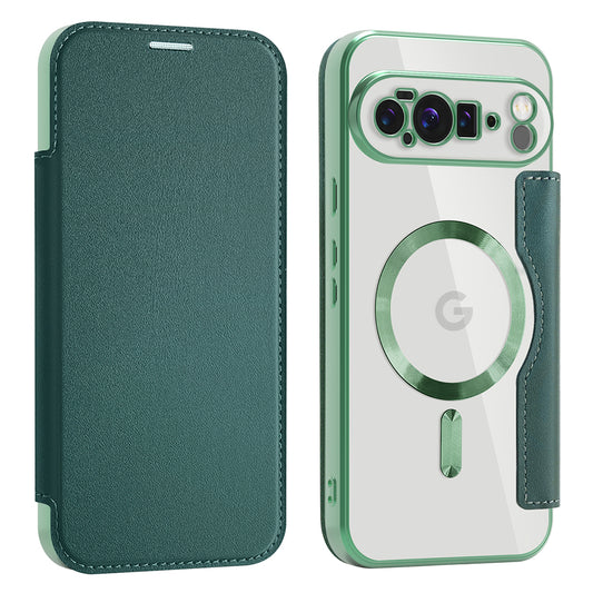 MagSafe tok Google Pixel 10 Pro XL-hez, Techsuit, SmartMag Book, Zöld