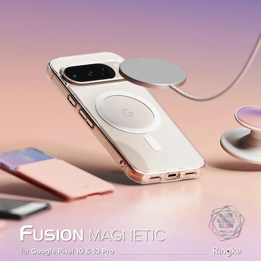 MagSafe tok Google Pixel 10 Pro / 10-hez, Ringke, Fusion, Átlátszó