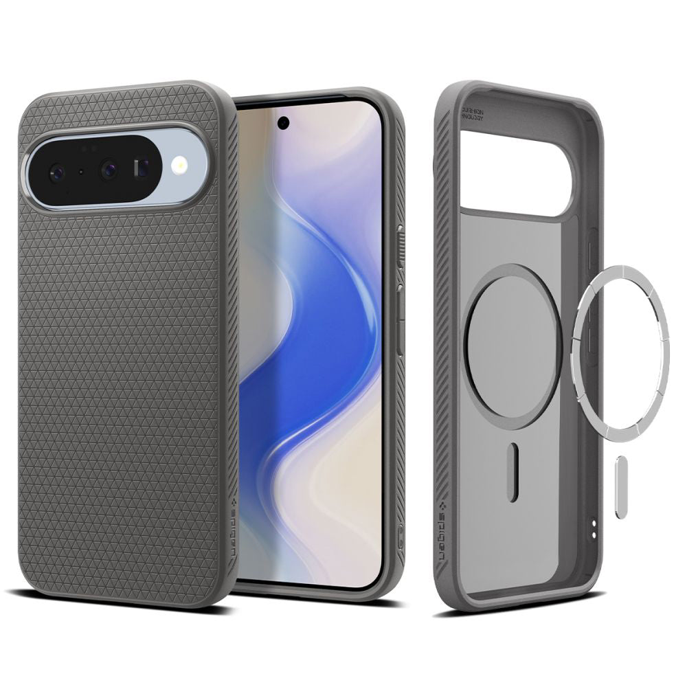 MagSafe tok Google Pixel 10 Pro / 10-hez, Spigen, Liquid Air, Szürke ACS09697