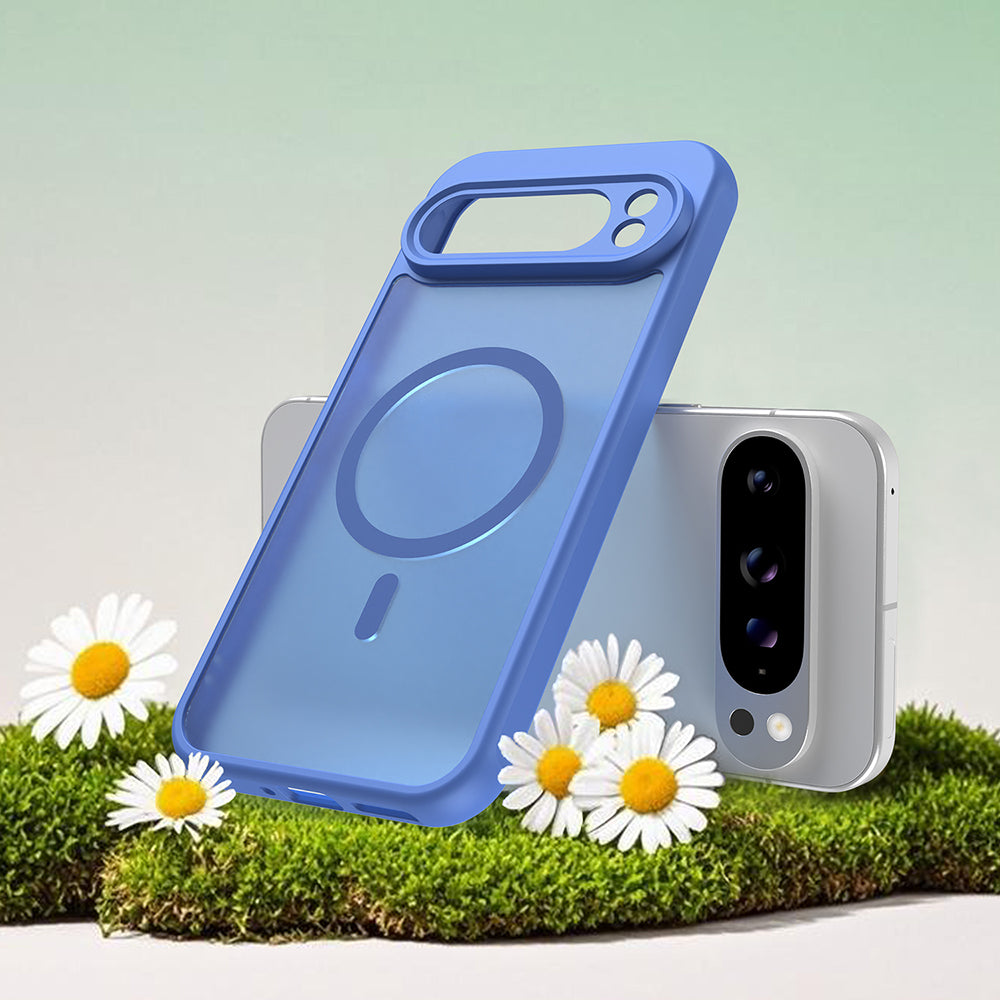 MagSafe Case for Google Pixel 10 Pro, Techsuit, HaloFrost II, Blue