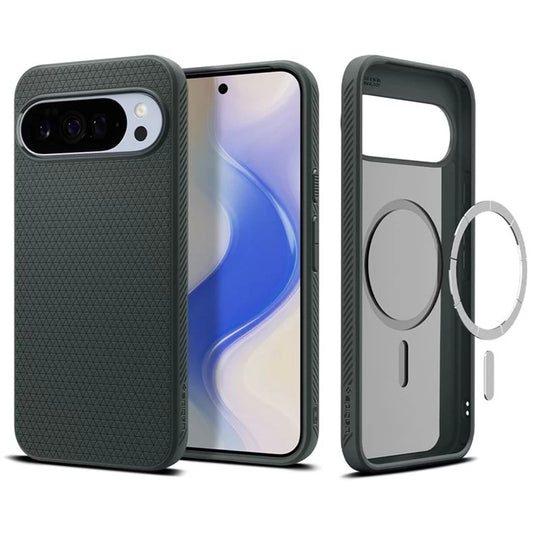 MagSafe tok Google Pixel 10 Pro XL-hez, Spigen, Liquid Air, Zöld ACS09719